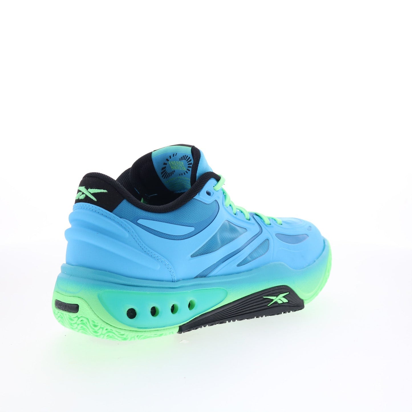 Reebok Engine A Mens Blue Synthetic Lace Up Athletic Basketball Shoes