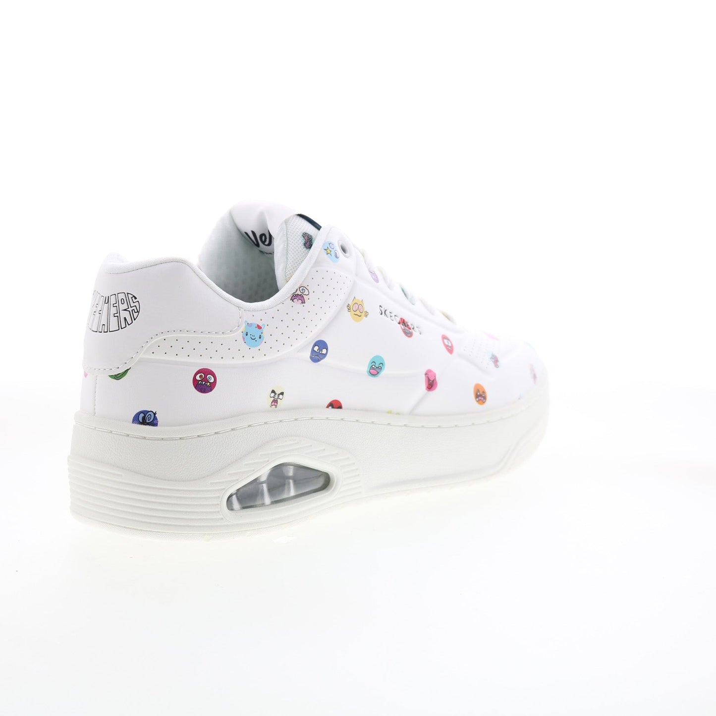 Skechers Uno Court Vexx Multi Moji Mens White Lifestyle Sneakers Shoes
