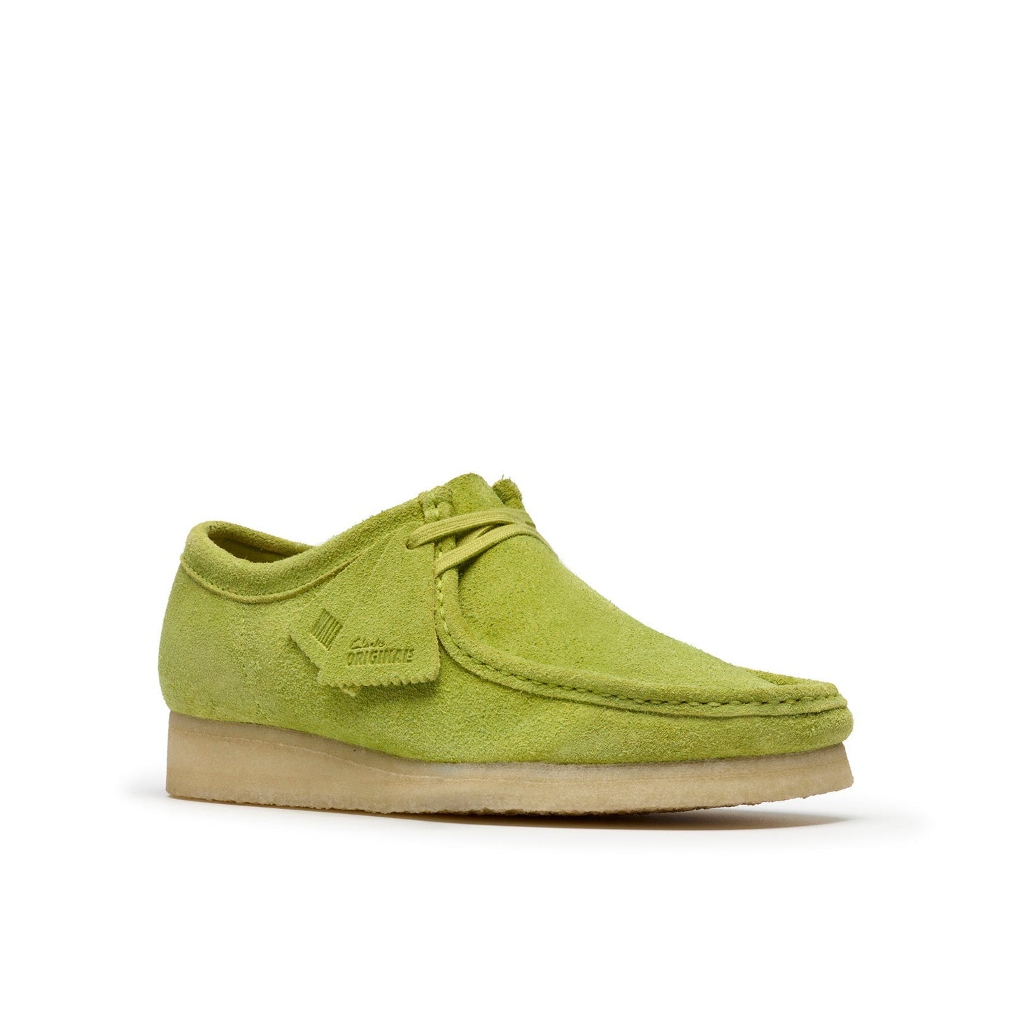Clarks Wallabee 26183757 Mens Green Suede Oxfords & Lace Ups Casual Shoes