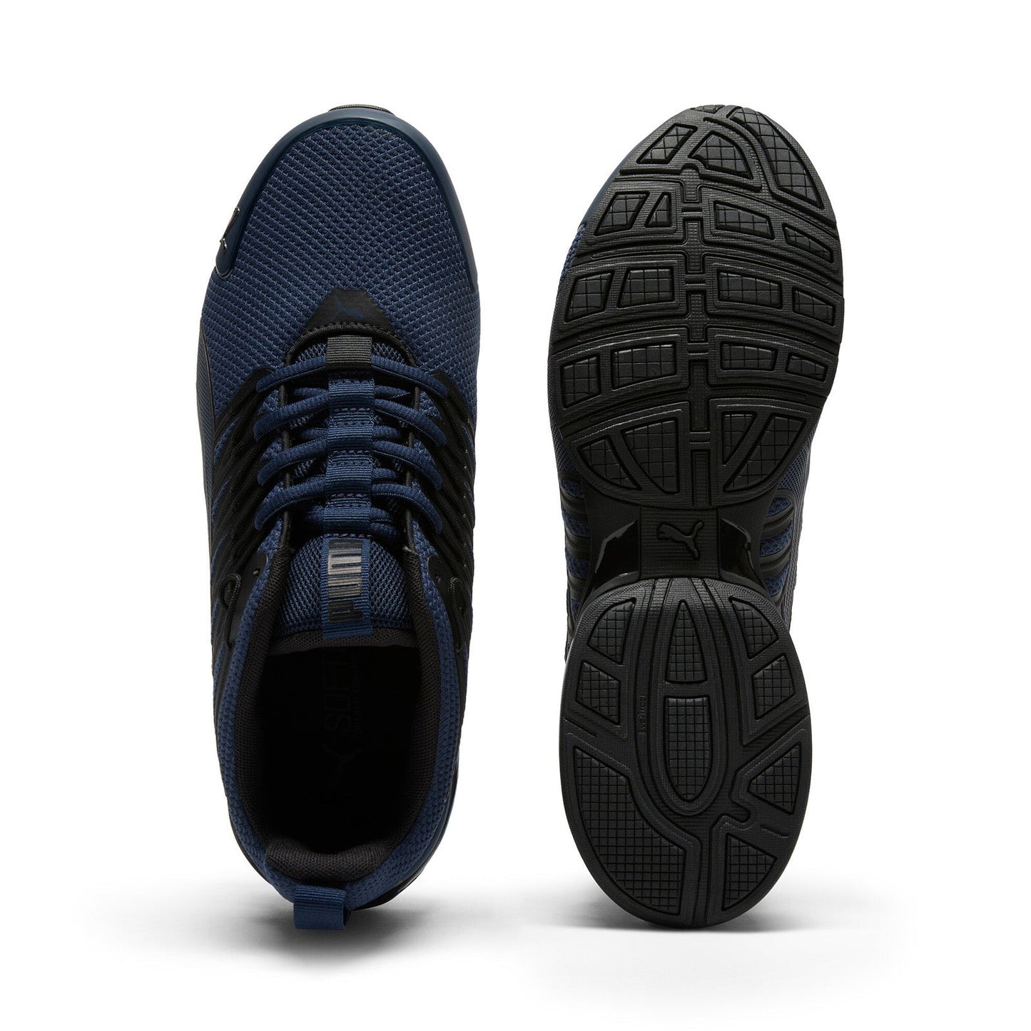 Puma Voltaic Evo 37960129 Mens Blue Mesh Lace Up Athletic Running Shoes
