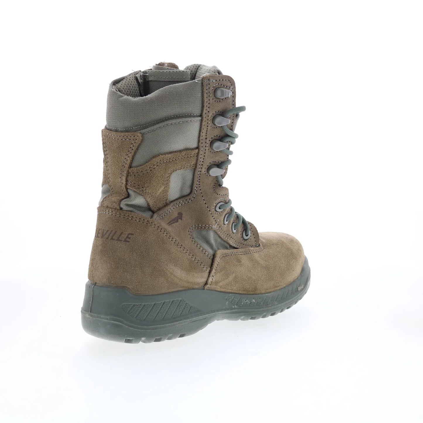 Belleville Tactical Made In USA 610Z Mens Gray Suede Lace Up Tactical Boots