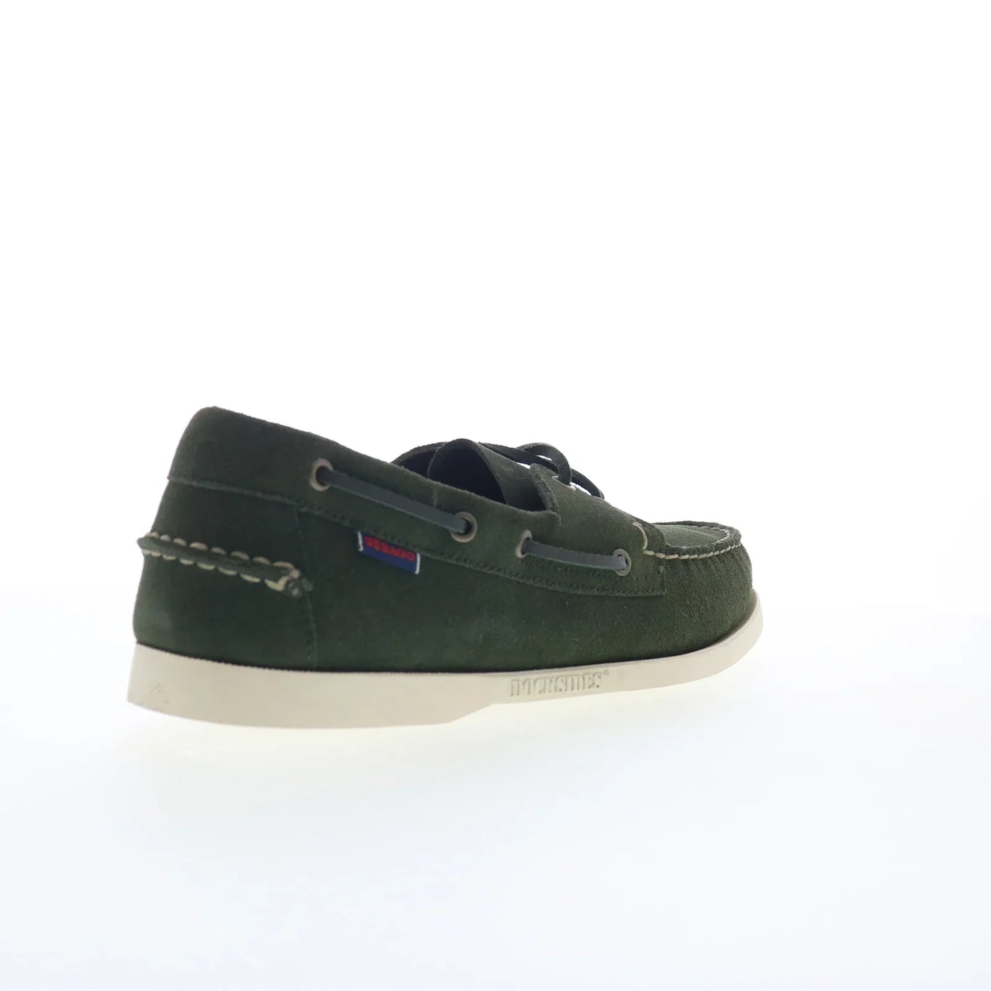 Sebago Portland Flesh Out Mens Green Suede Loafers & Slip Ons Boat Shoes
