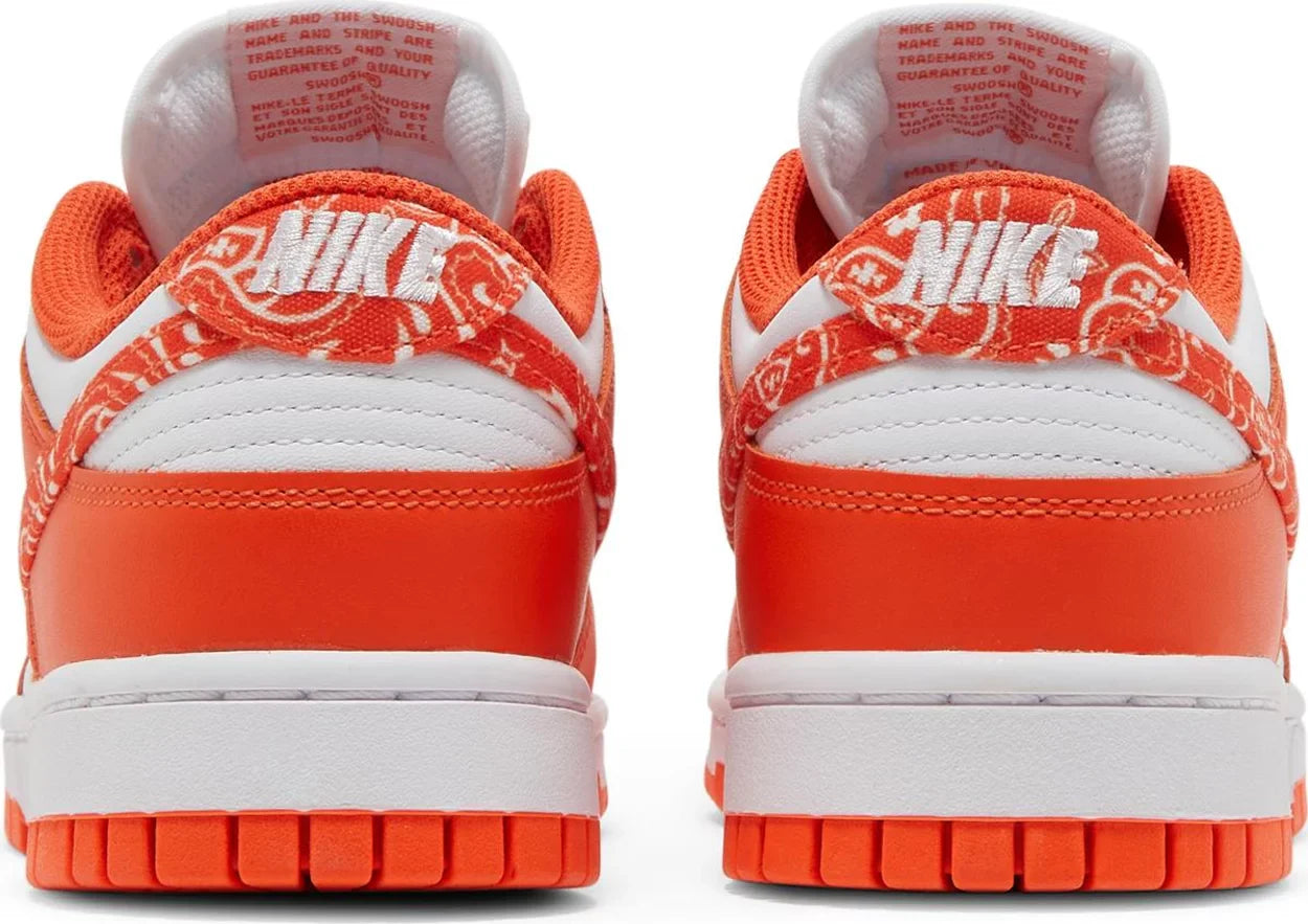 Nike Womens Dunk Low Sneakers - 'Orange Paisley'