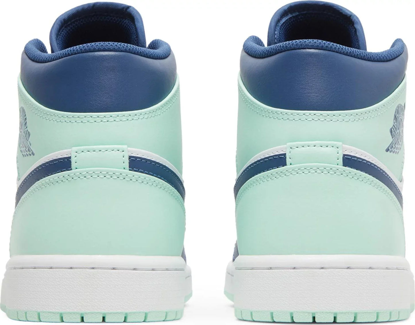 Nike Mens Air Jordan 1 Mid Sneakers - 'Blue Mint'