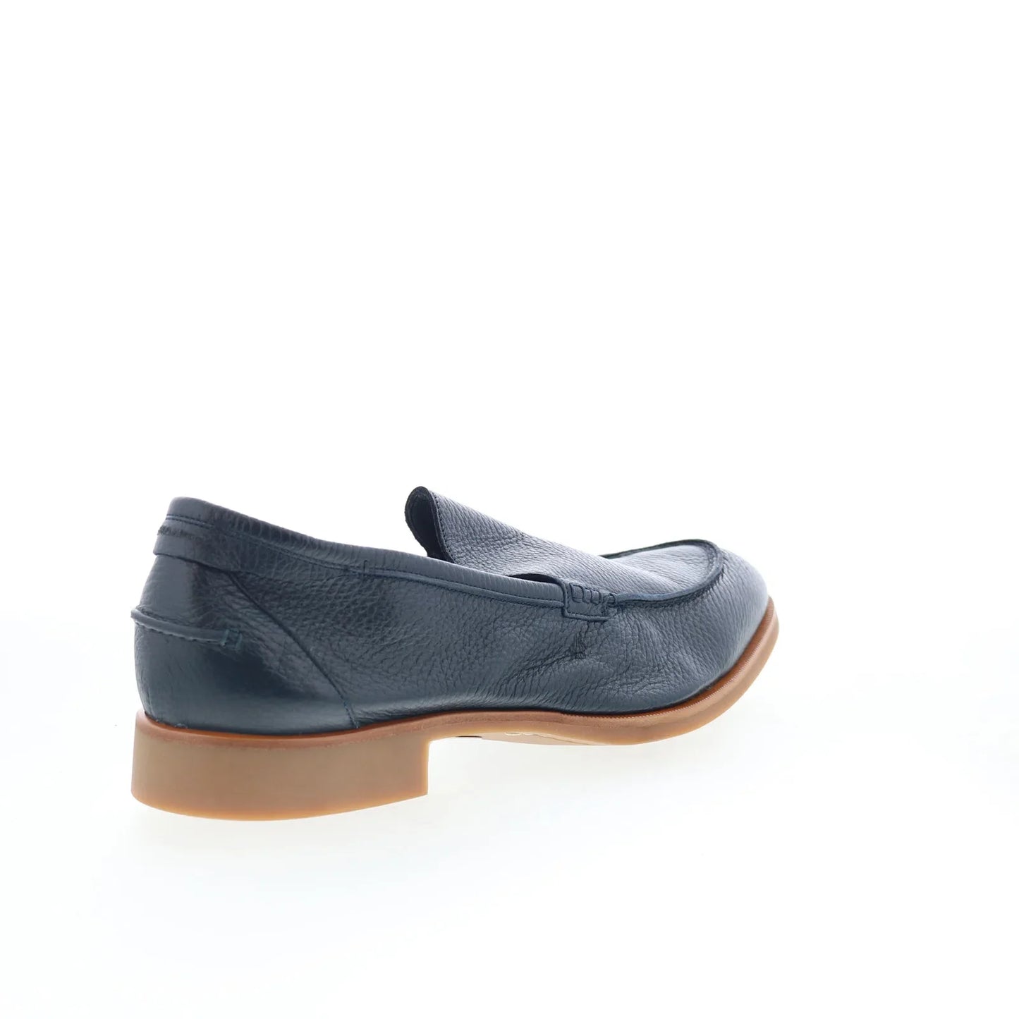 Di Bianco Etna Mens Black Leather Slip On Loafers & Slip Ons Casual Shoes