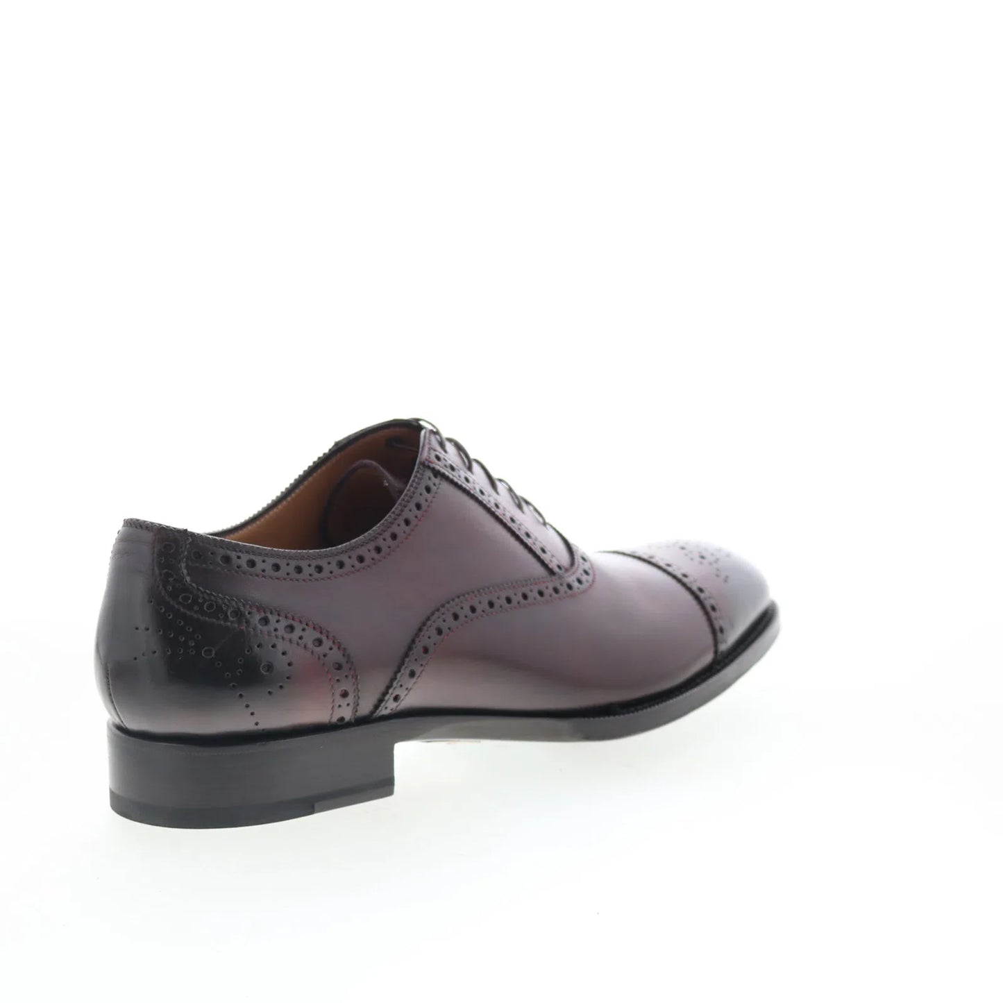 Di Bianco SBP926 Mens Brown Leather Oxfords & Lace Ups Cap Toe Shoes