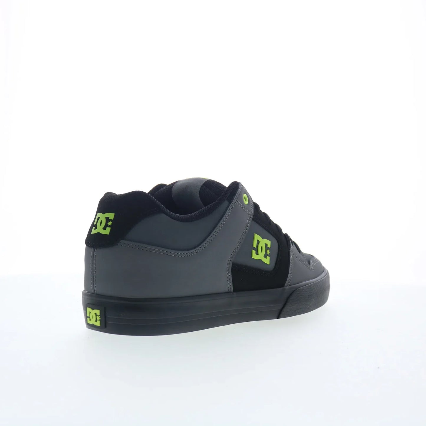 DC Pure DC01782028-GRYBLK Mens Gray Leather Skate Inspired Sneakers Shoes