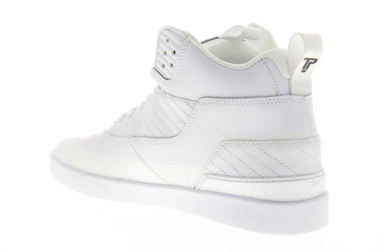 Supra Penny Pro 06567-101-M Mens White Suede Low Top Skate Sneakers Shoes