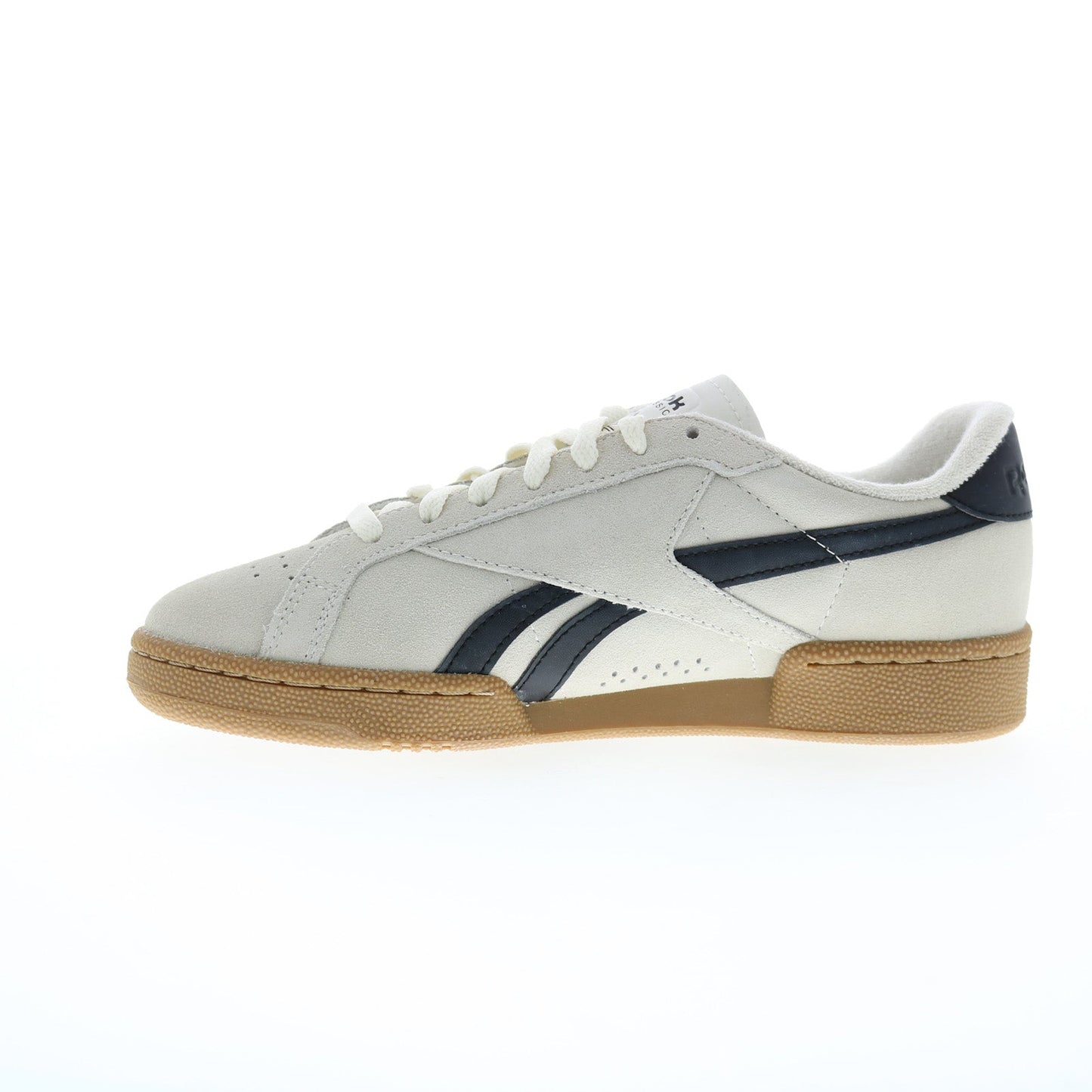 Reebok Club C Grounds UK Mens Beige Suede Lace Up Lifestyle Sneakers Shoes