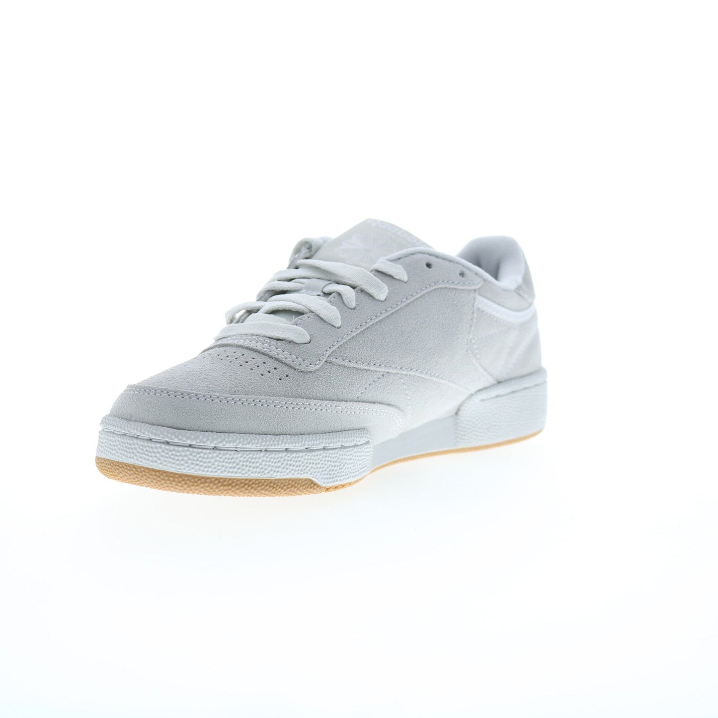 Reebok Club C 85 Mens Gray Suede Lace Up Lifestyle Sneakers Shoes