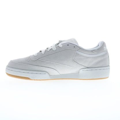Reebok Club C 85 Mens Gray Suede Lace Up Lifestyle Sneakers Shoes