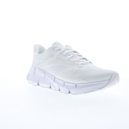Reebok Zig Dynamica 5 Mens White Mesh Lace Up Lifestyle Sneakers Shoes