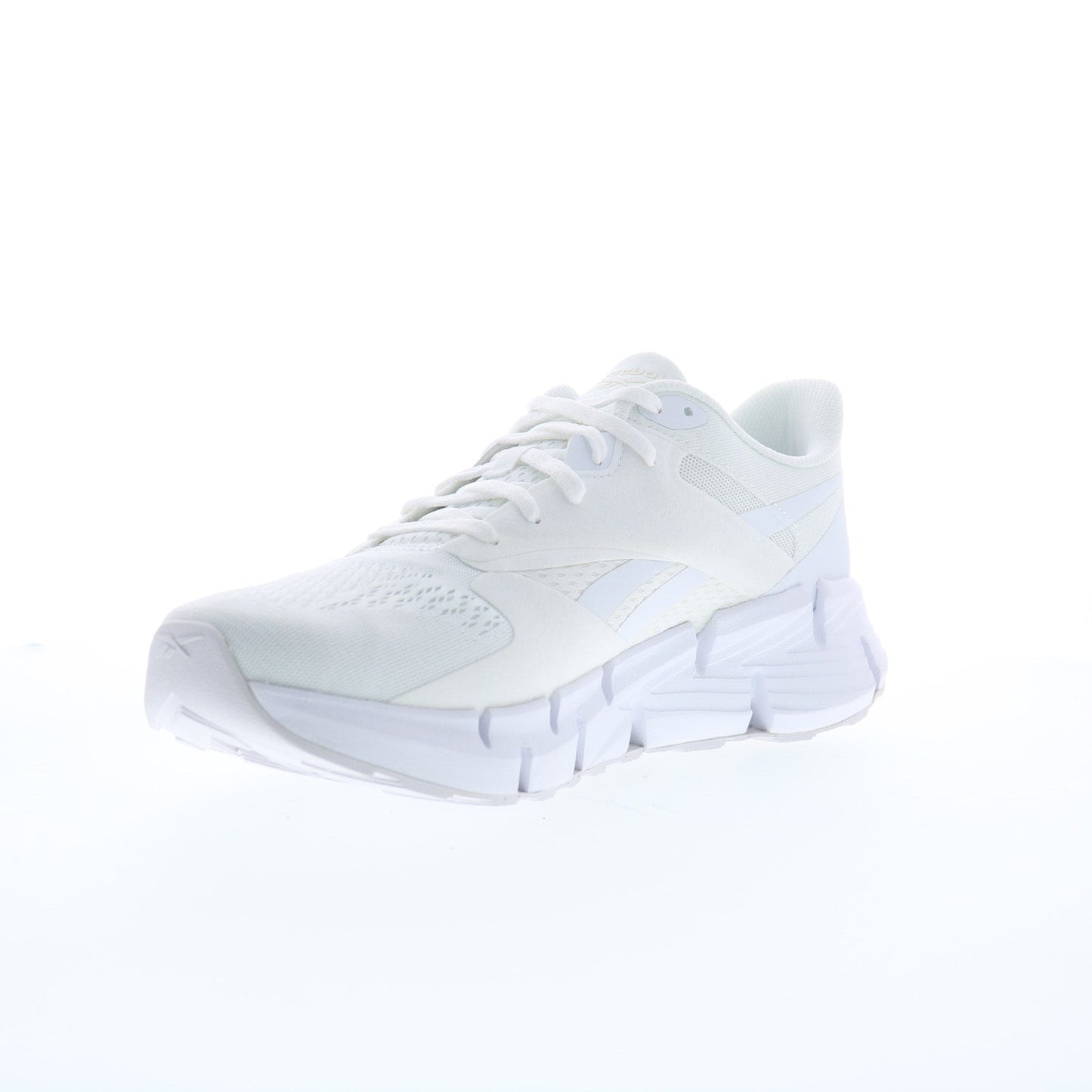 Reebok Zig Dynamica 5 Mens White Mesh Lace Up Lifestyle Sneakers Shoes