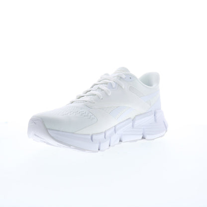 Reebok Zig Dynamica 5 Mens White Mesh Lace Up Lifestyle Sneakers Shoes
