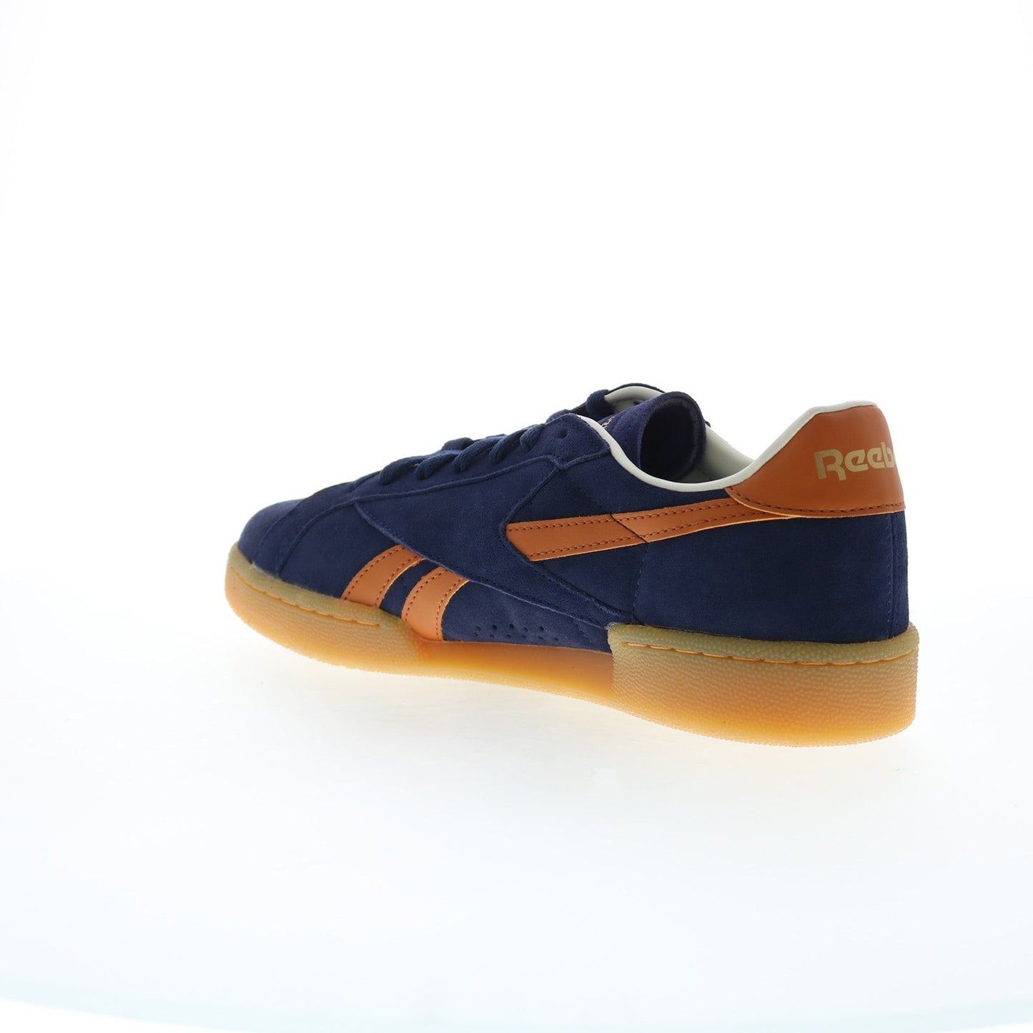 Reebok Club C Grounds UK Mens Blue Suede Lace Up Lifestyle Sneakers Shoes