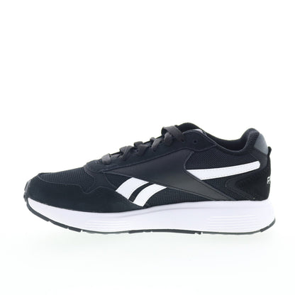 Reebok Glide DMX Womens Black Suede Lace Up Lifestyle Sneakers Shoes