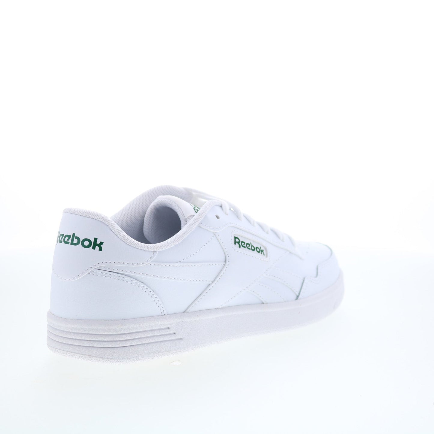 Reebok Court Advance Mens White Leather Lace Up Lifestyle Sneakers Shoes