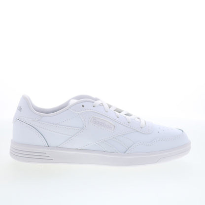 Reebok Court Advance Womens White Leather Lace Up Lifestyle Sneakers Shoes