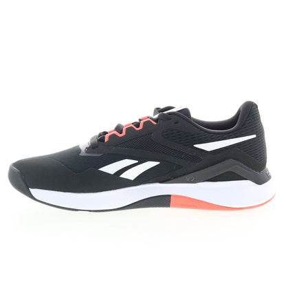 Reebok Nanoflex TR 2 Mens Black Synthetic Athletic Cross Training Shoes