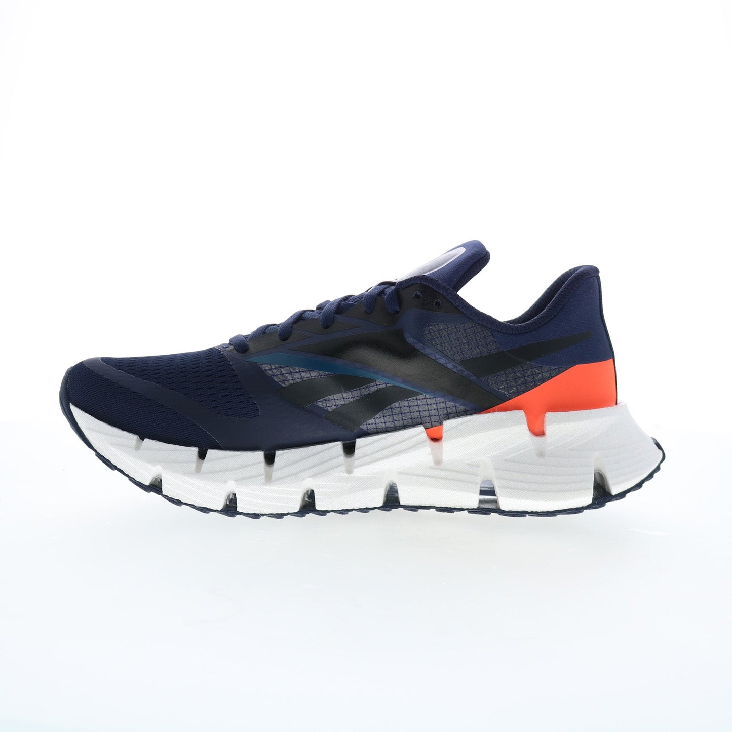 Reebok Floatzig 1 Mens Blue Canvas Lace Up Athletic Running Shoes