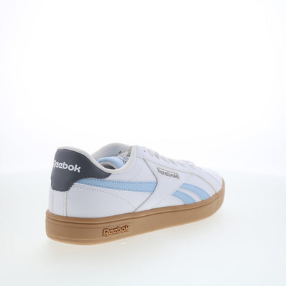 Reebok Court Retro Mens White Leather Lace Up Lifestyle Sneakers Shoes