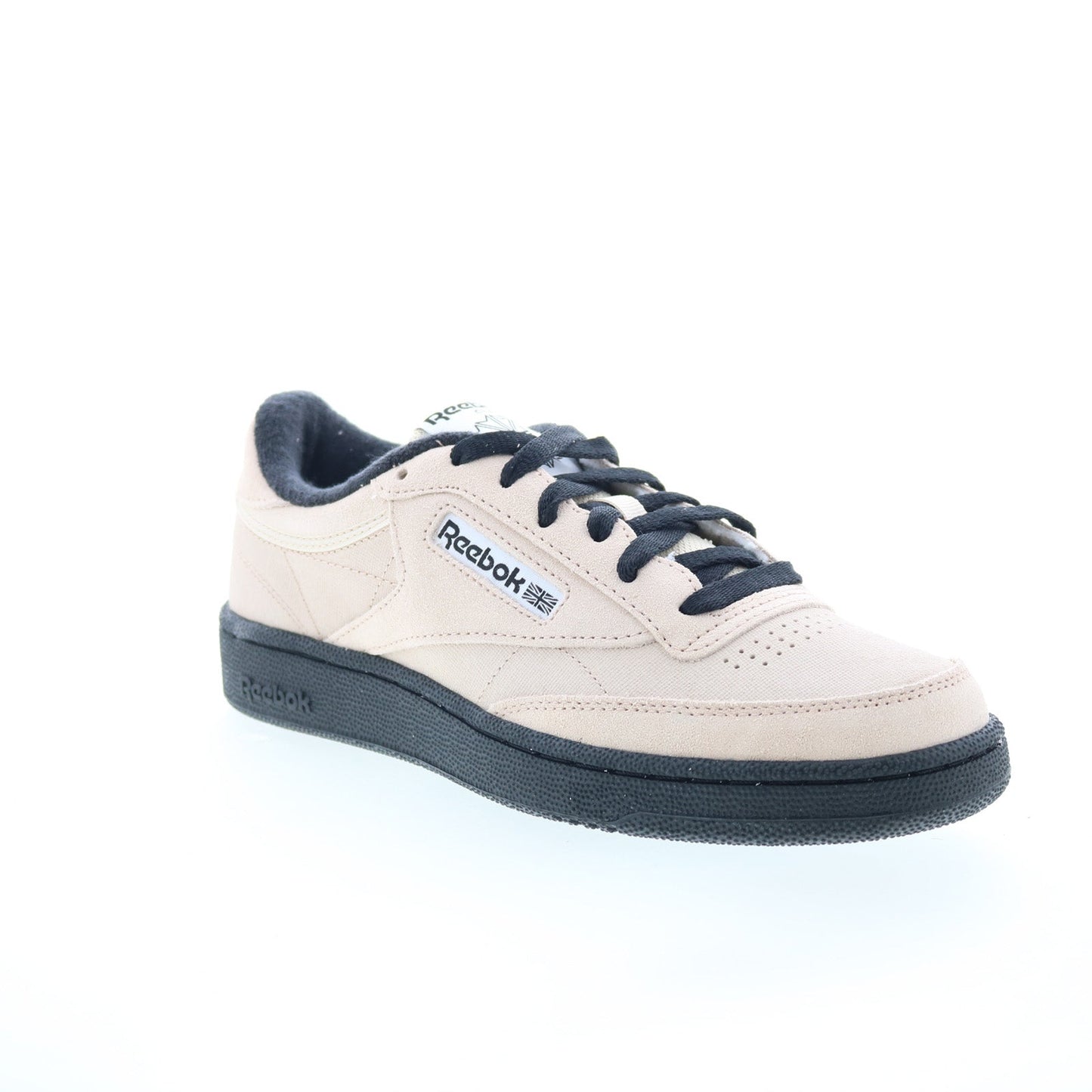 Reebok Club C 85 Mens Beige Suede Lace Up Lifestyle Sneakers Shoes