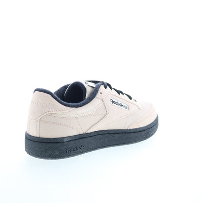 Reebok Club C 85 Mens Beige Suede Lace Up Lifestyle Sneakers Shoes