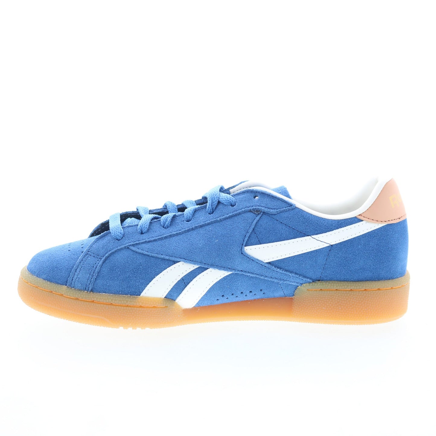 Reebok Club C Grounds UK Mens Blue Suede Lace Up Lifestyle Sneakers Shoes