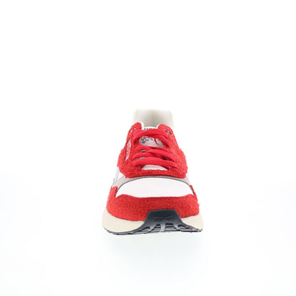 Reebok ERS World Mens Red Suede Lace Up Lifestyle Sneakers Shoes