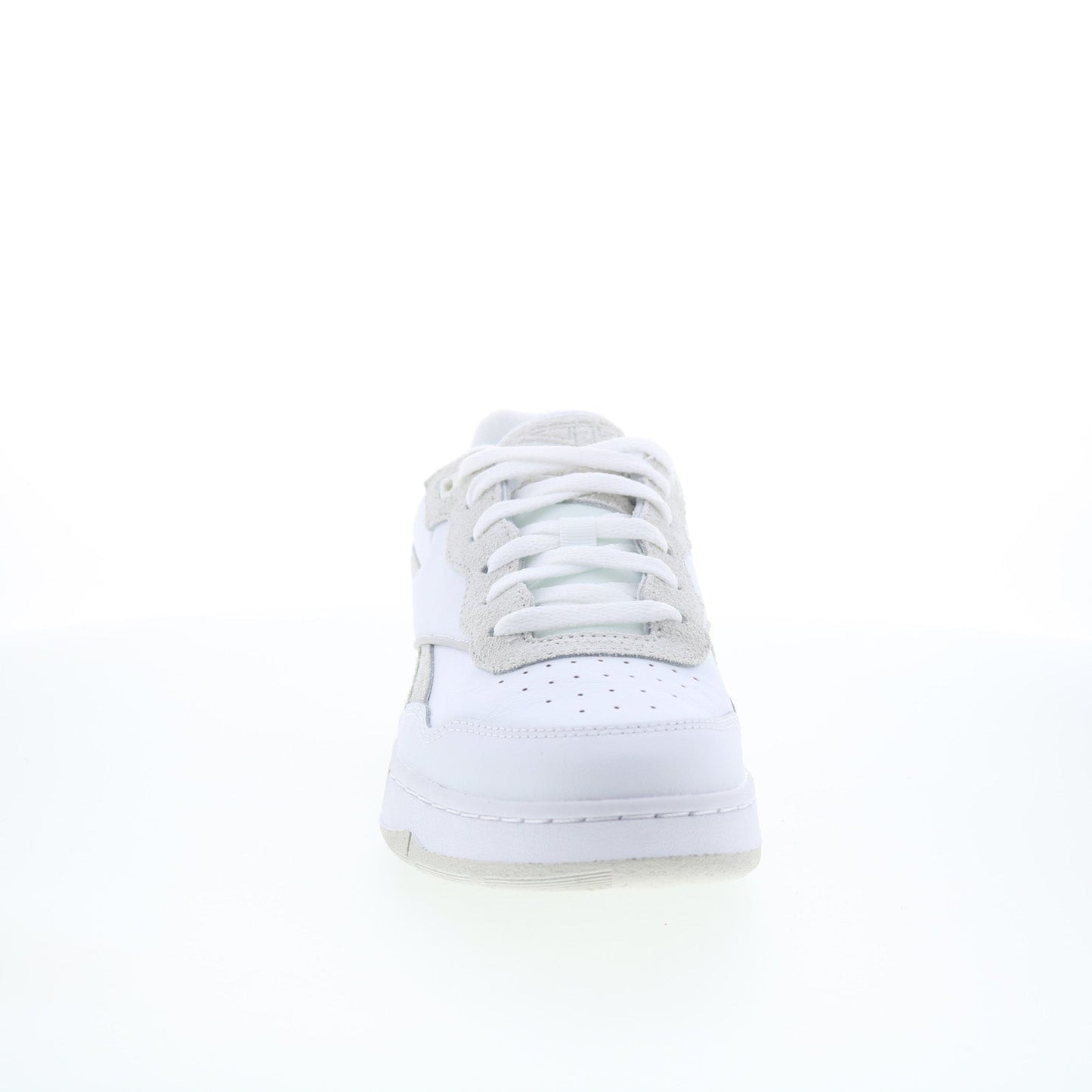 Reebok BB 4000 II Mens White Leather Lace Up Lifestyle Sneakers Shoes