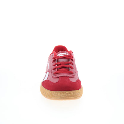 Reebok Smash Edge S Mens Red Leather Lace Up Lifestyle Sneakers Shoes