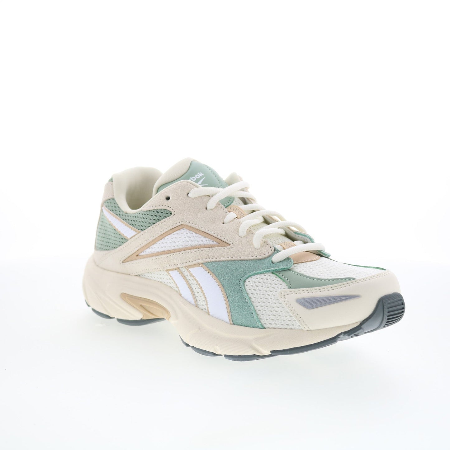 Reebok Road Prime Mens Beige Mesh Lace Up Lifestyle Sneakers Shoes