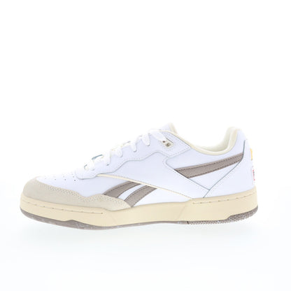 Reebok BB 4000 II Mens White Synthetic Lace Up Lifestyle Sneakers Shoes