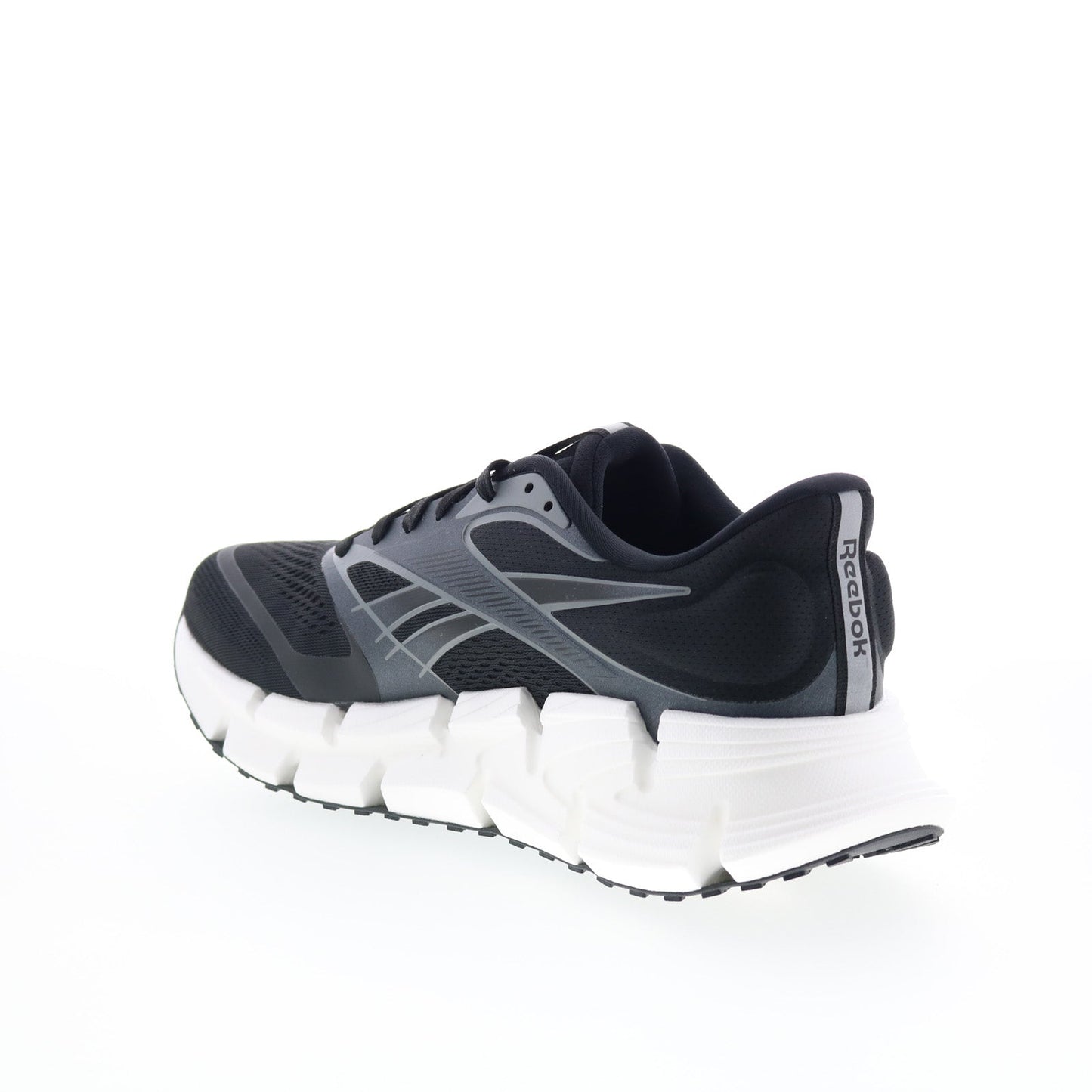 Reebok Floatzig 2 Mens Black Canvas Lace Up Athletic Running Shoes