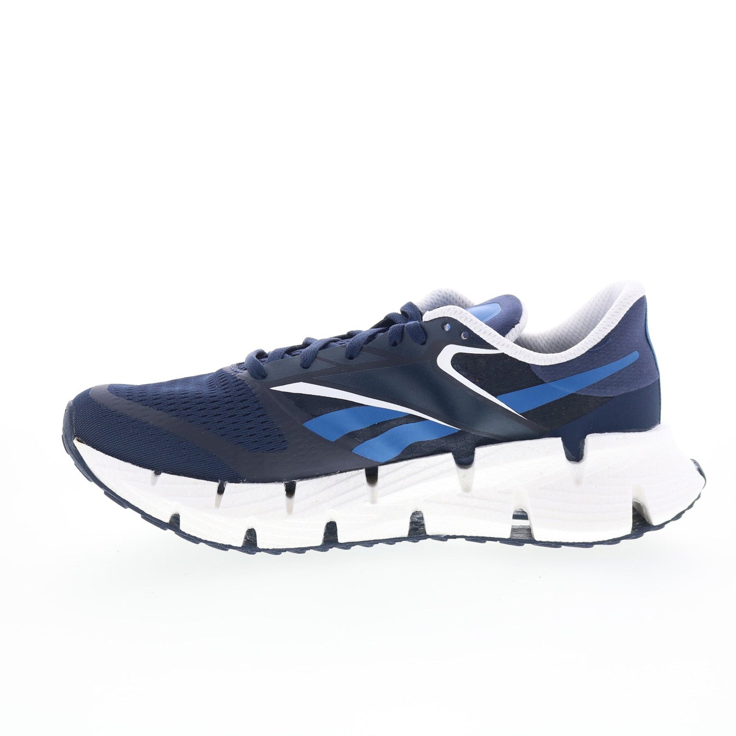 Reebok Floatzig 1 Mens Blue Mesh Lace Up Athletic Running Shoes
