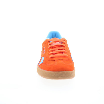 Reebok Smash Edge Mens Orange Suede Lace Up Lifestyle Sneakers Shoes