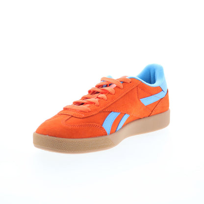 Reebok Smash Edge Mens Orange Suede Lace Up Lifestyle Sneakers Shoes