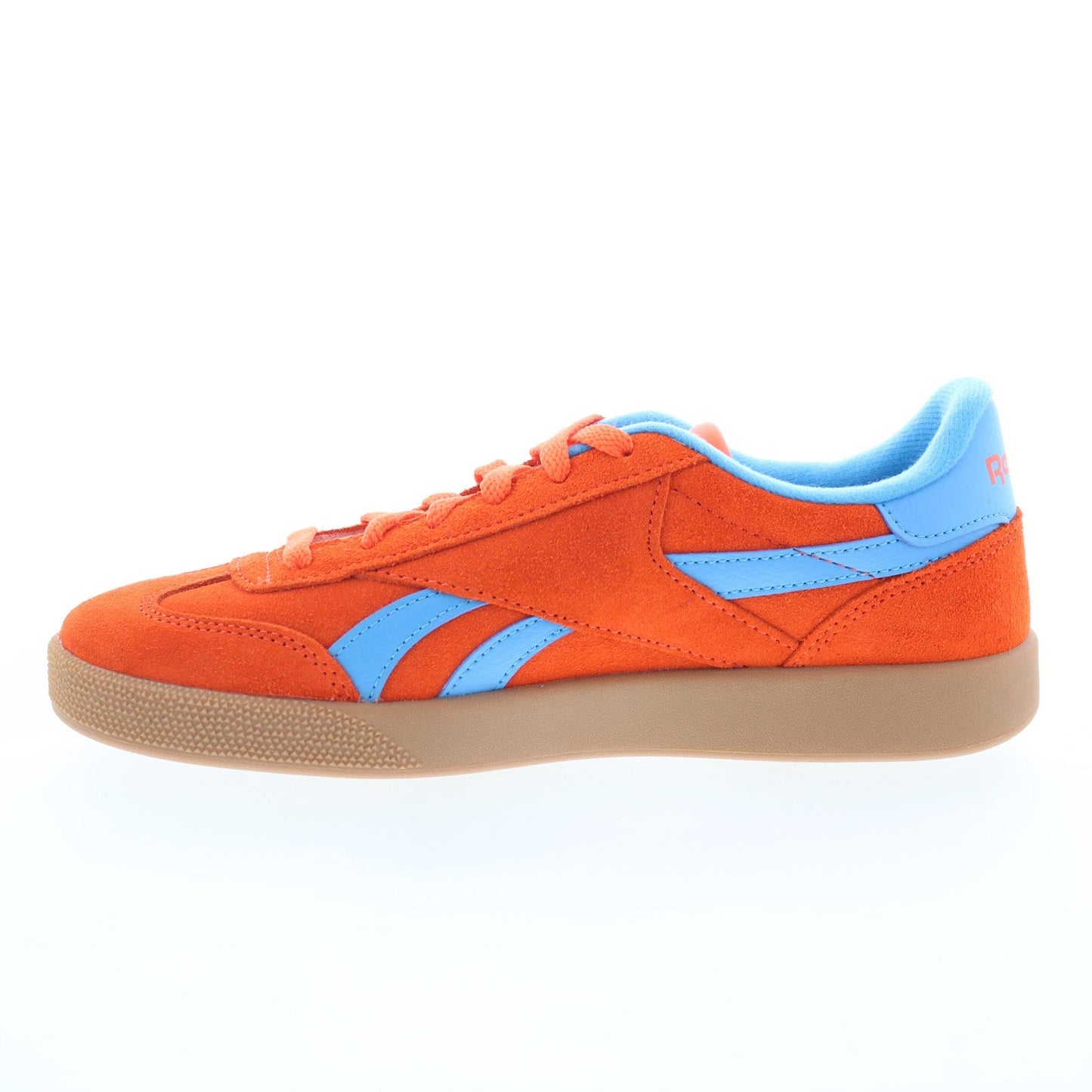 Reebok Smash Edge Mens Orange Suede Lace Up Lifestyle Sneakers Shoes