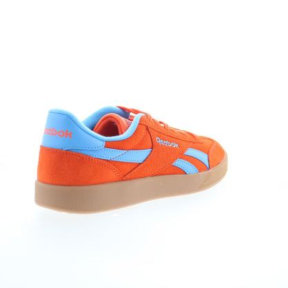 Reebok Smash Edge Mens Orange Suede Lace Up Lifestyle Sneakers Shoes