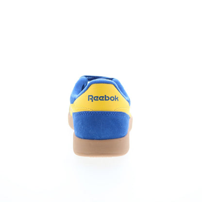 Reebok Smash Edge Mens Blue Suede Lace Up Lifestyle Sneakers Shoes