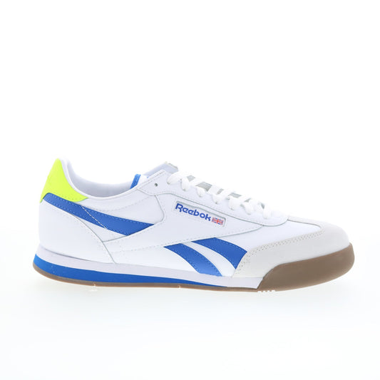 Reebok Campio XT Mens White Leather Lace Up Lifestyle Sneakers Shoes
