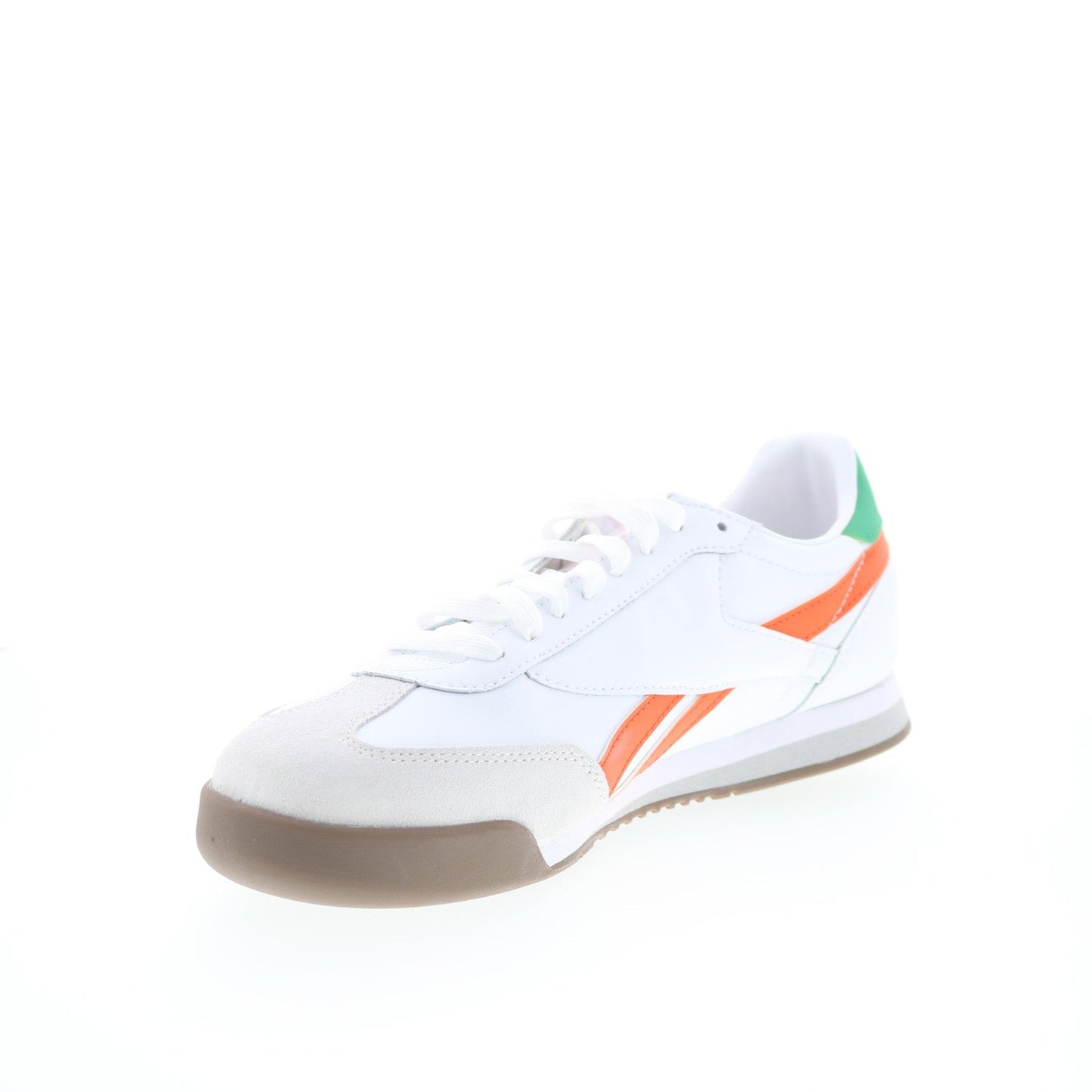 Reebok Campio XT Mens White Leather Lace Up Lifestyle Sneakers Shoes