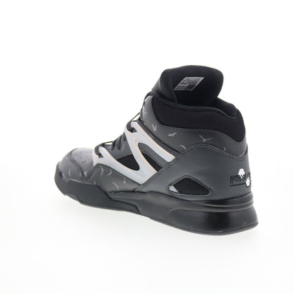 Reebok Pump Omni Zone II Mens Black Leather Lifestyle Sneakers Shoes