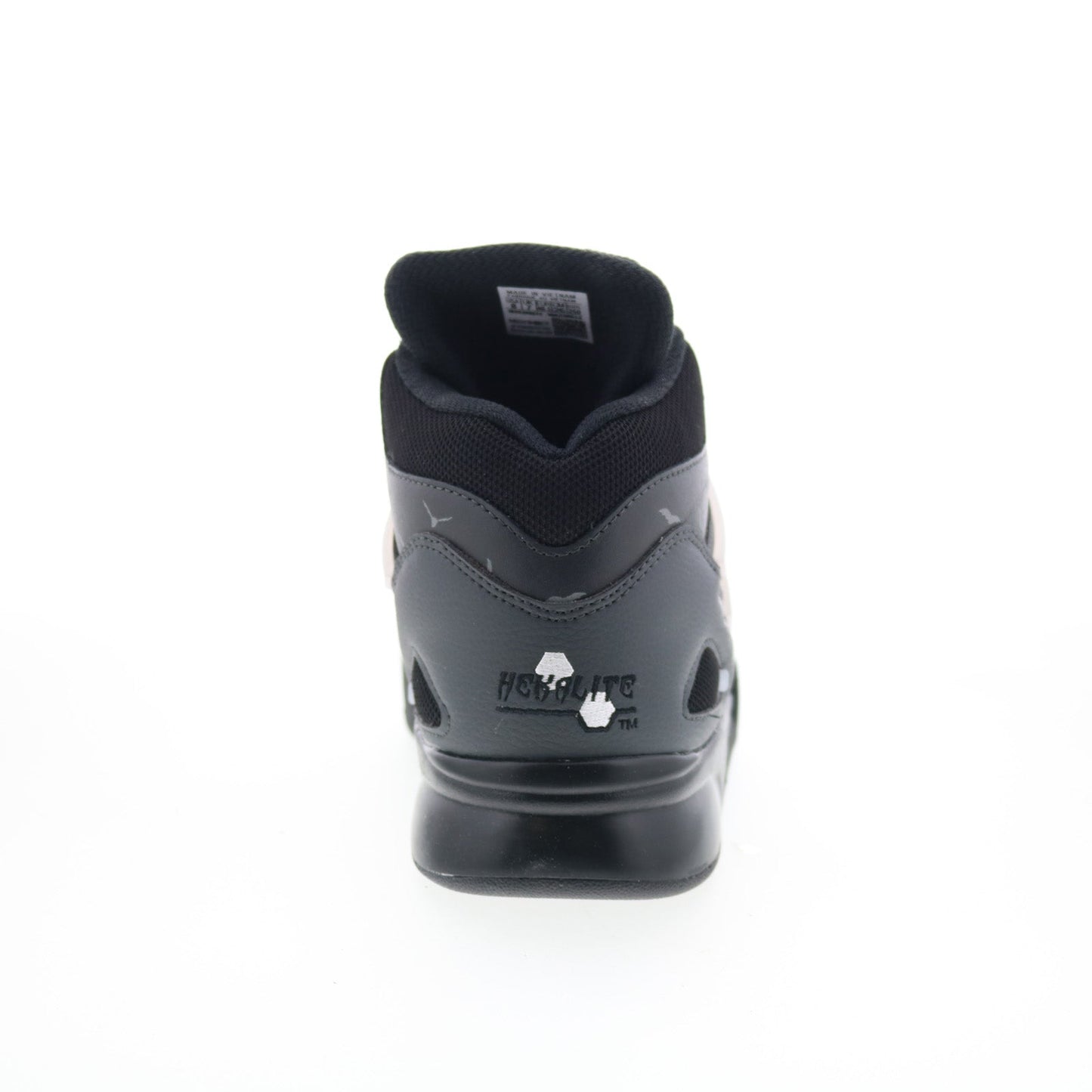 Reebok Pump Omni Zone II Mens Black Leather Lifestyle Sneakers Shoes