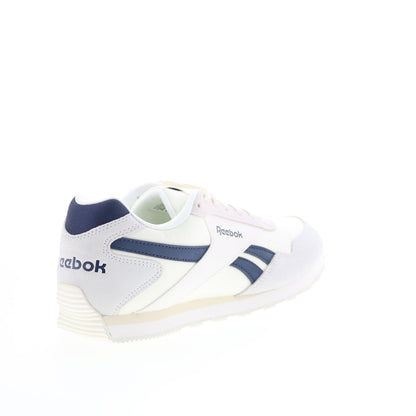 Reebok Glide Low Mens White Suede Lace Up Lifestyle Sneakers Shoes