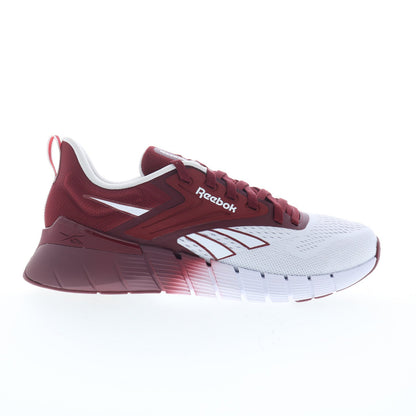 Reebok Nano Gym Mens White Mesh Lace Up Athletic Cross Training Shoes