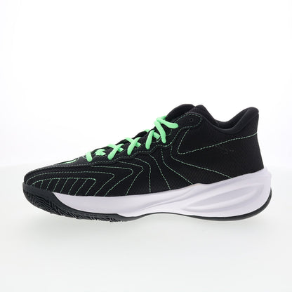 Reebok Press Mens Green Mesh Lace Up Athletic Basketball Shoes