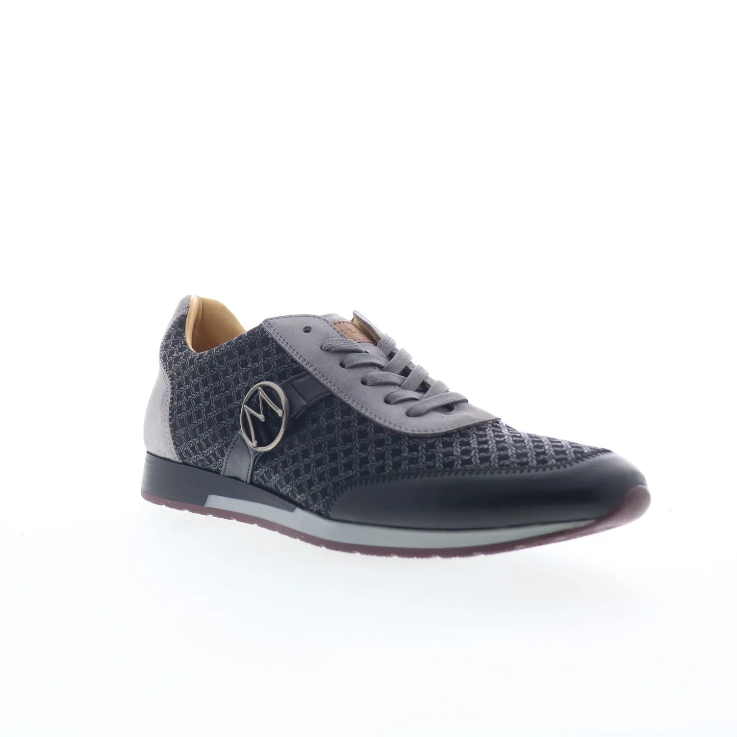 Mezlan 10025 Mens Black Leather Lace Up Lifestyle Sneakers Shoes