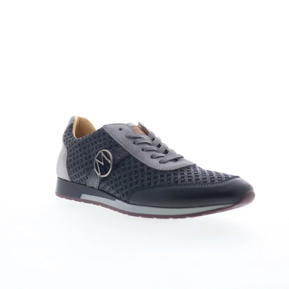 Mezlan 10025 Mens Black Leather Lace Up Lifestyle Sneakers Shoes