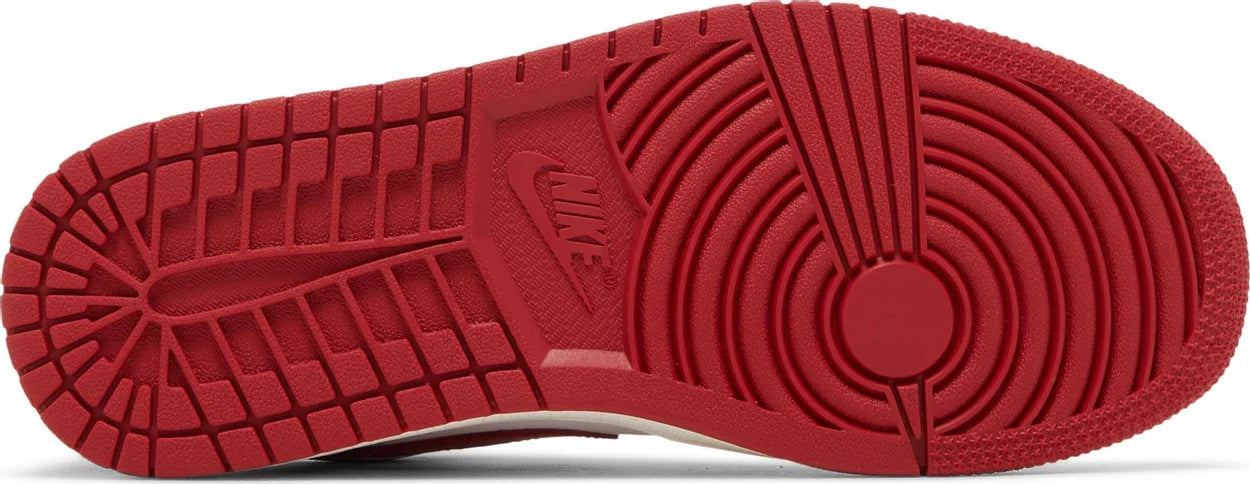 Nike Womens Air Jordan 1 Low Sneakers - 'White Gym Red'